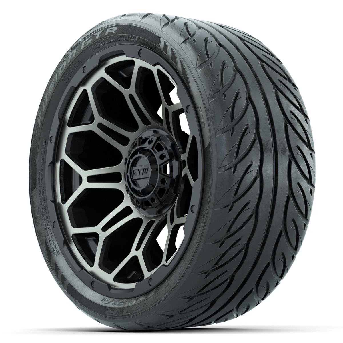 Set of (4) 14 in GTW Bravo Wheels with 225/30-14 Mamba Street Tires