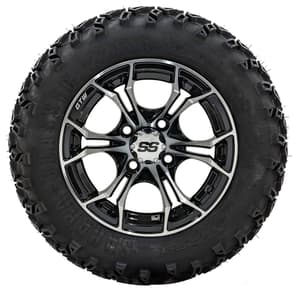 GTW Spyder Black and Machined Wheels with 22in Sahara Classic A-T - 12 Inch