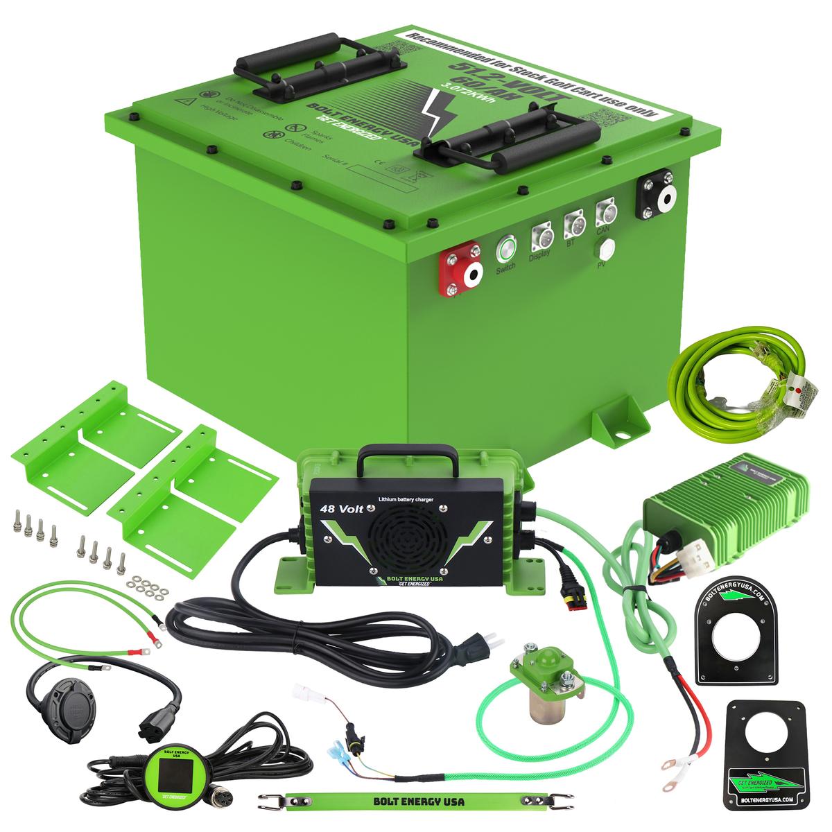 Bolt Energy Yamaha G19-G22 51V 60AH Heated Professional Battery Kit