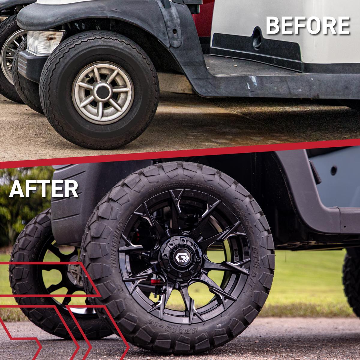 15&Prime; GTW&reg; Diablo Gloss Black with Machined Accents Wheel