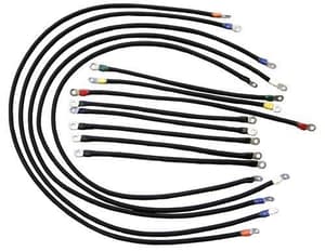 Club Car DS Electric 600-Volt Heavy-Duty 4-Gauge Weld Cable Set (Years 1996-Up)