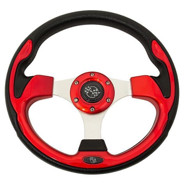 Red Rally Steering Wheel