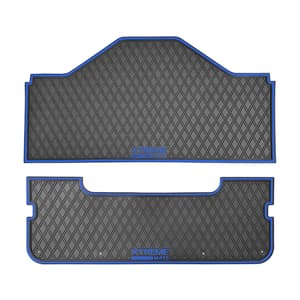 Xtreme Front & Rear Floor Mats for Evolution D5 Ranger & Maverick – Black/Blue