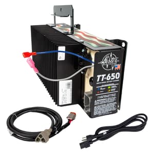 Lester TT-650W Battery Charger with DC 3-Pin Cord for EZGO RXV &amp; TXT