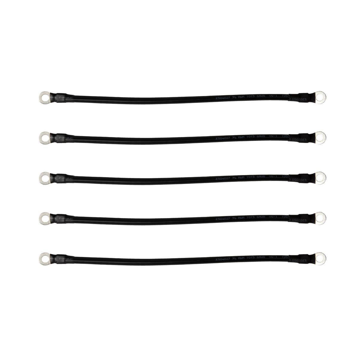 Club Car DS &amp; Yamaha G2/G8/G9 36V 6-Gauge Battery Cable Set