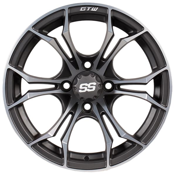 14″ GTW® Spyder Wheel – Matte Gray - Nivel Parts