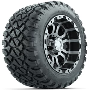 Set of (4) 12 in GTW Omega Wheels with 22x11-R12 GTW Nomad All-Terrain Tires