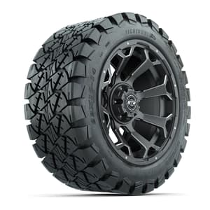 Set of (4) 14 in GTW Raven Wheels with 22x10-14 GTW Timberwolf All-Terrain Tires