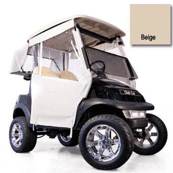 EZGO TXT Beige 3-Sided Track-Style Enclosure w/Ultra Seal & Hooks (Years 1994.5-Up)