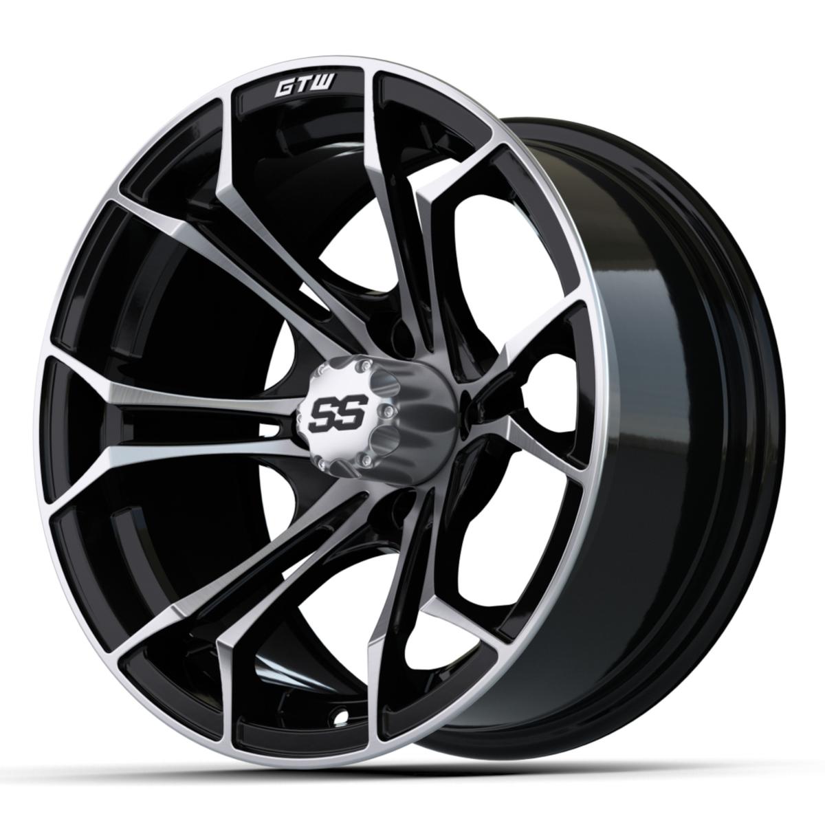 14&Prime; GTW&reg; Spyder Black with Machined Accents Wheel