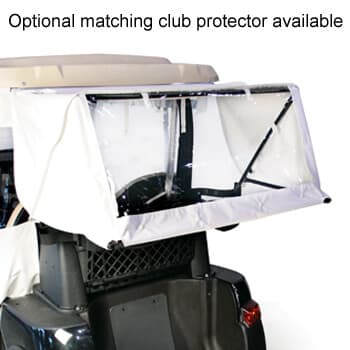 RedDot Club Car Precedent White 3-Sided Track-Style Enclosure w/Ultra Seal & Hooks (Years 2004-Up)