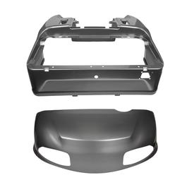 EZGO RXV Steel Gray Metallic OEM-Style Front Cowl and Rear Body Kit (Years 2008-2023)