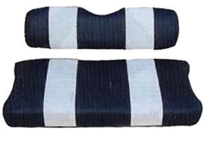 Club Car DS Navy / White Seat Cover Set (Years 2000.5-Up)