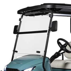 RedDot EZGO TXT with Storm Body 14-Up & MadJax XSeries 2023 Clear Folding DOT Windshield with 1" Strut