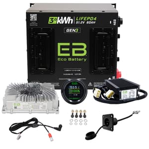 EZGO TXT Eco Lithium 51V 60Ah GEN3 Battery Bundle - Cube