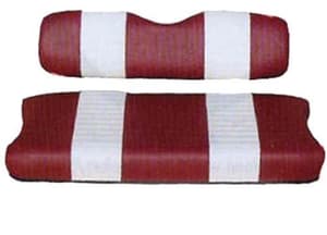 Club Car DS Red / White Seat Cover Set (Years 2000.5-Up)