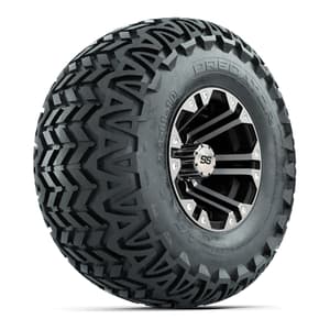 GTW Specter Black and Machined Wheels with 22in Predator A-T Tires - 10 Inch