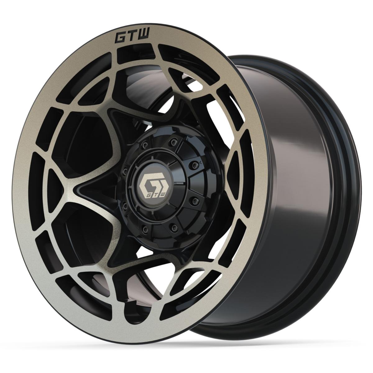 12&Prime; GTW&reg; Nexus Gloss Black with Satin Bronze Face Wheel