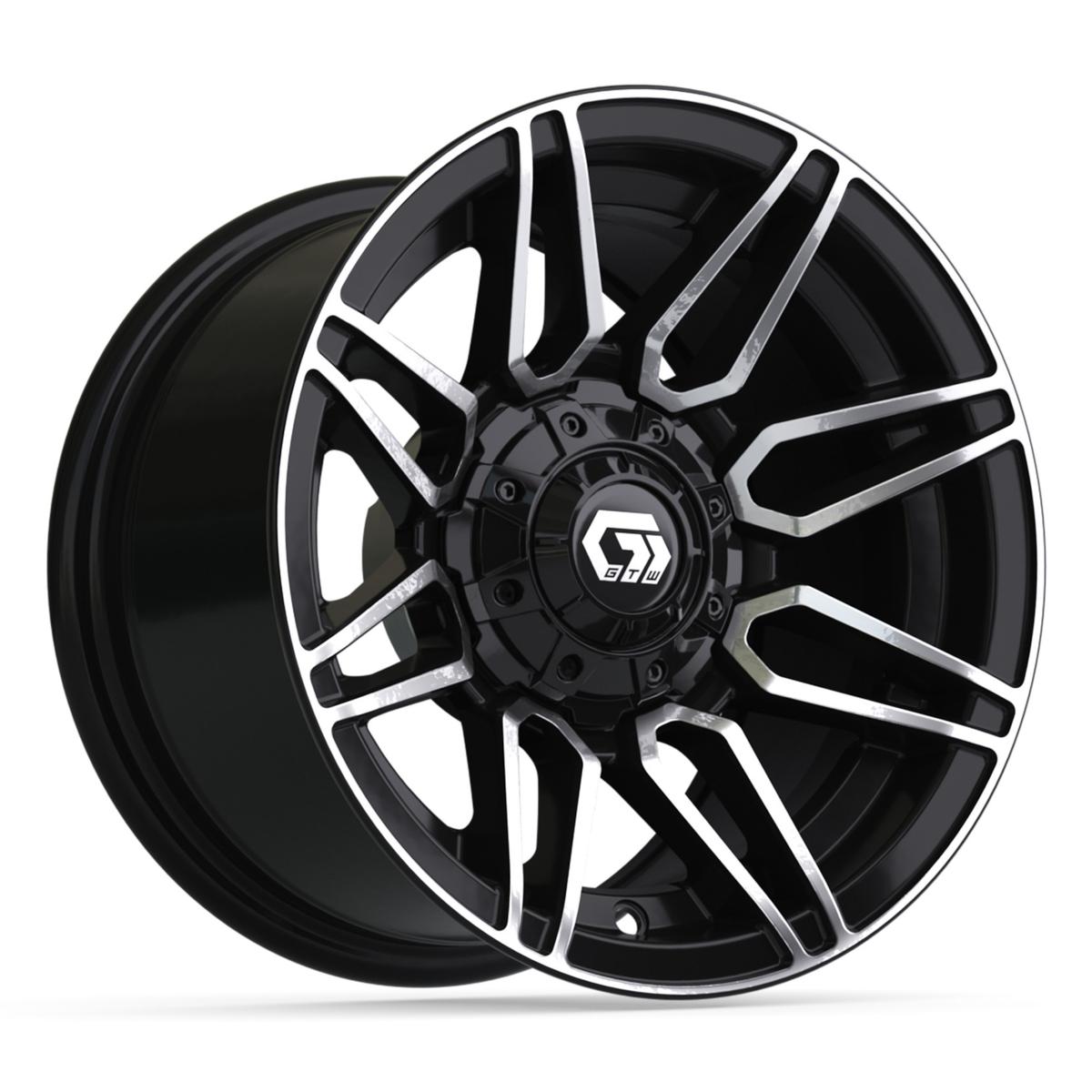 12&Prime; GTW&reg; Stealth Gloss Black with Machined Accents Wheel