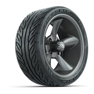 Set of (4) 14 in GTW Godfather Wheels with 205/40-R14 Fusion GTR Street Tires