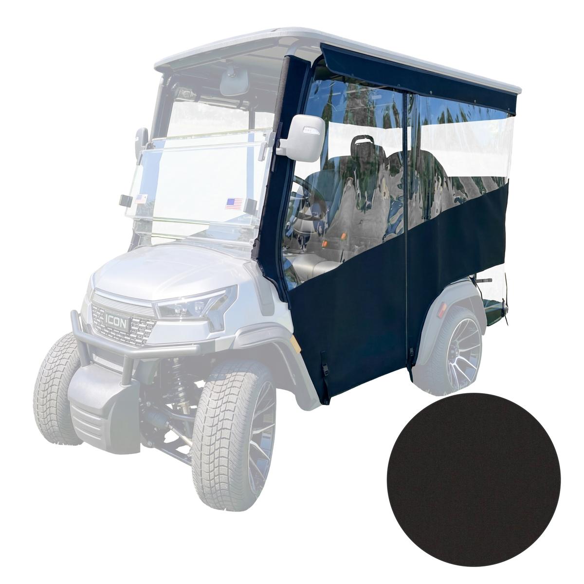 RedDot 4-Passenger Black Track Style Enclosure with Black Valance for ICON i40X (Years 2026-Up)