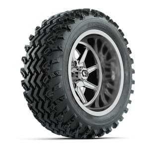 GTW&reg; Reaper Chrome 14 in Wheels with 23X10-R14 Rogue All-Terrain Tires - Full Set