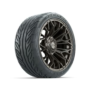 Set of (4) 15 in GTW® Stellar Matte Bronze Wheels with 215/40-R15 Fusion GTR Street Tires