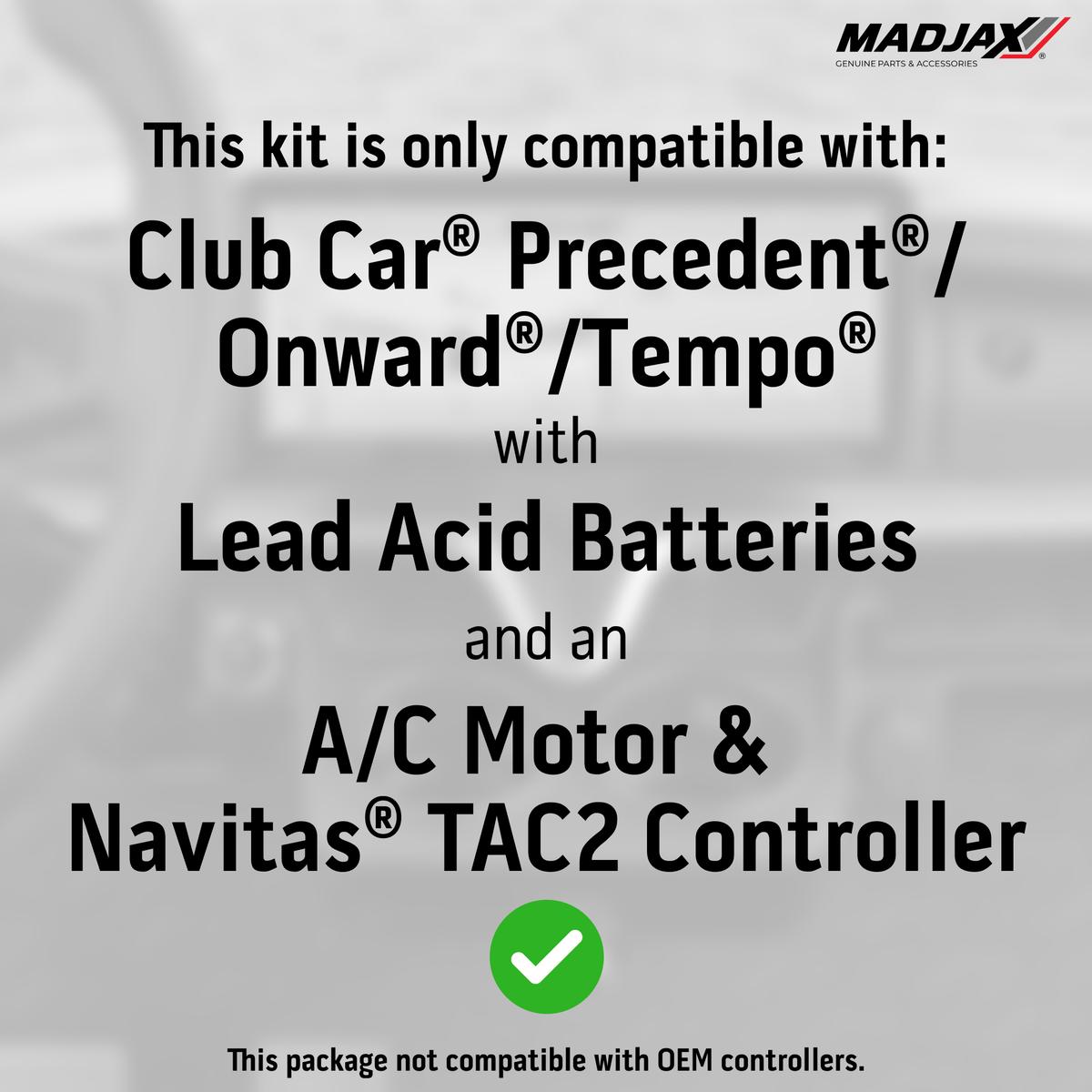 MadJax&reg; Kinect&trade; Display Screen Kit for A/C motor Club Car Precedent/Tempo/Onward Lead Acid and Navitas TAC2