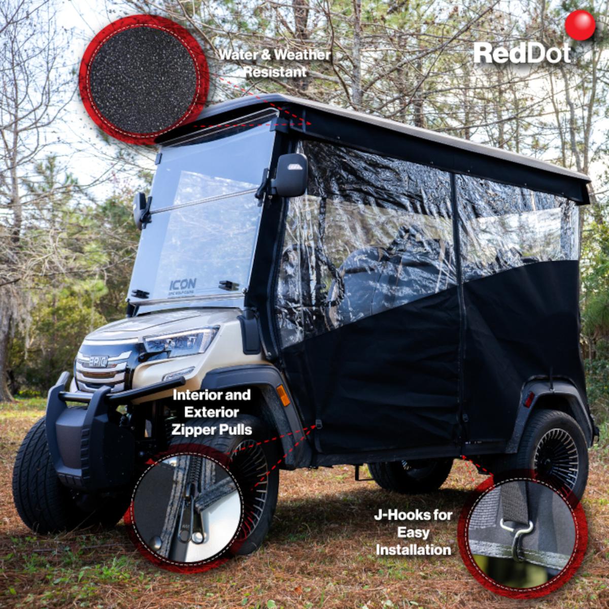 RedDot ICON Epic E40FX 4-Forward Seating w/OEM Top 3-Sided Track Style Black Enclosure