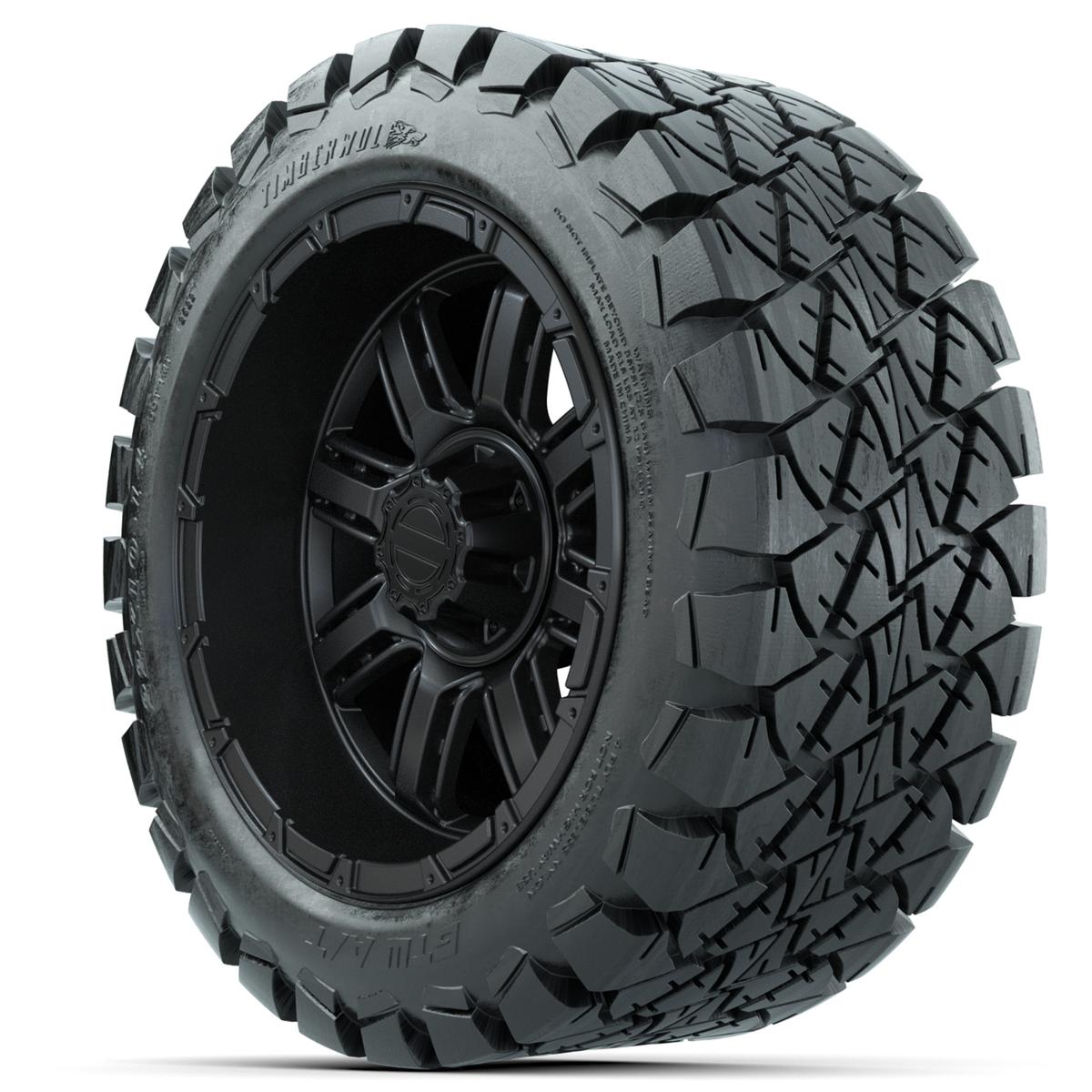 Set of (4) 14 in GTW Transformer Wheels with 22x10-14 GTW Timberwolf All-Terrain Tires