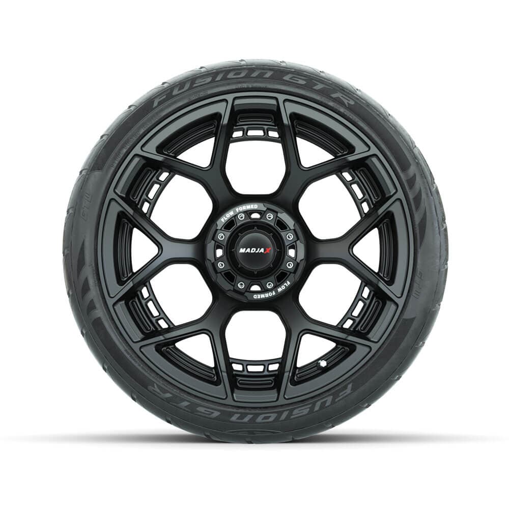 Set of (4) 15&quot; MadJax&reg; Flow Form Evolution Matte Black Wheels with GTW&reg; Fusion GTR Street Tires
