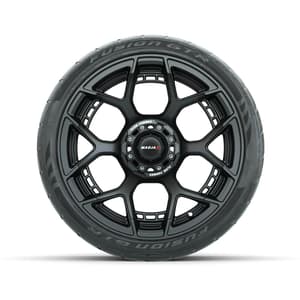 Set of (4) 15&quot; MadJax&reg; Flow Form Evolution Matte Black Wheels with GTW&reg; Fusion GTR Street Tires