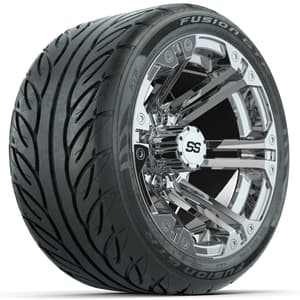 Set of (4) 12 in GTW Specter Wheels with 215/40-R12 Fusion GTR Street Tires