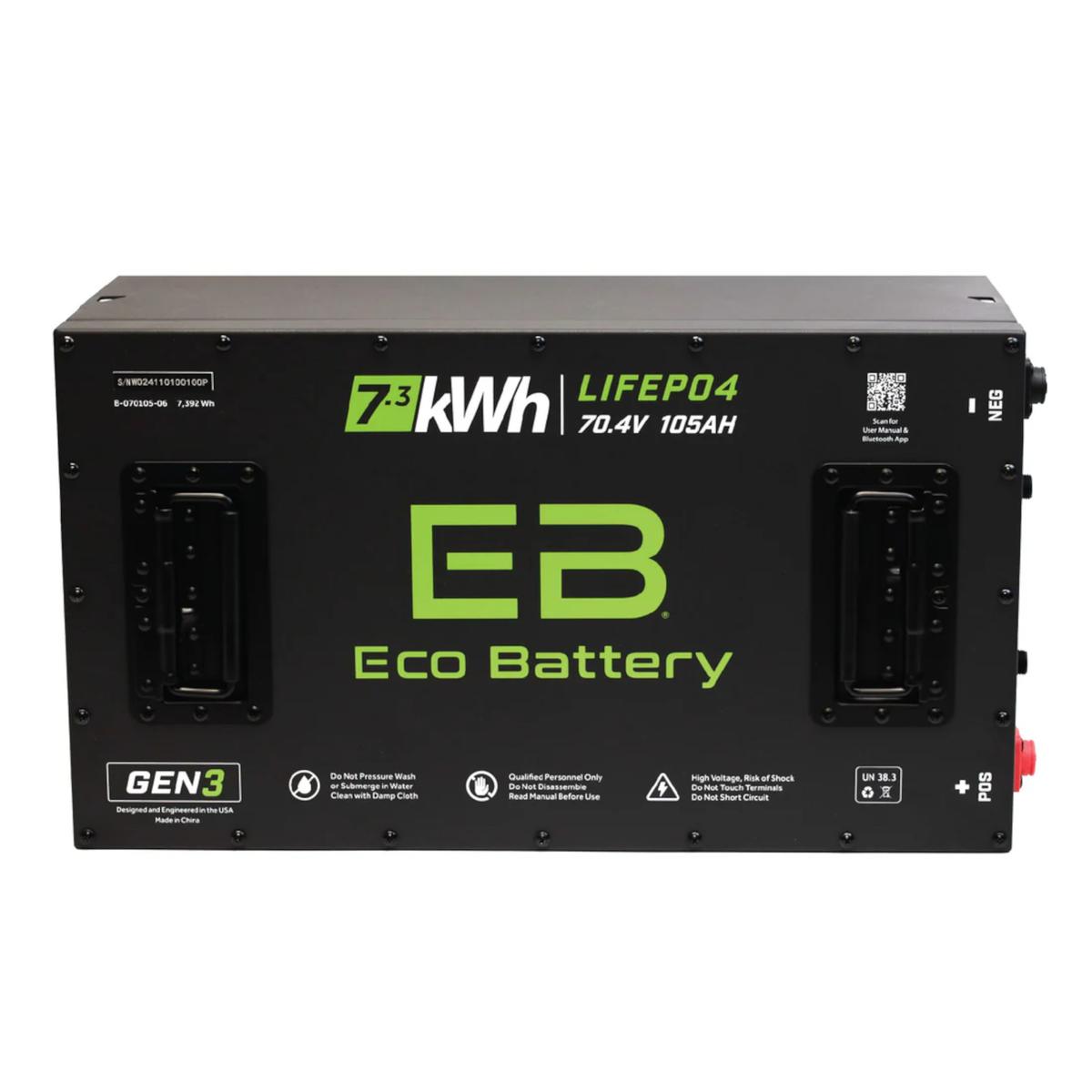 Eco Battery 70V 105Ah LifePo4 GEN3 Lithium Battery Only