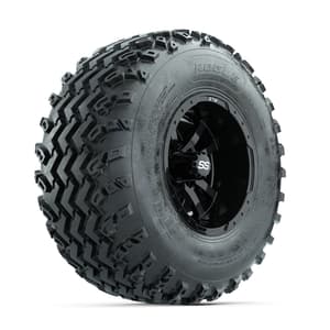 GTW Storm Trooper Black 10 in Wheels with 22x11.00-10 Rogue All Terrain Tires – Full Set