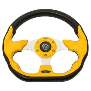 Yellow Racer Steering Wheel