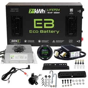 Club Car Precedent 09-Up/Onward/Tempo Eco Lithium 70v 105Ah GEN3 Battery Bundle