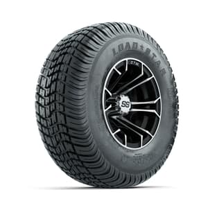 GTW Spyder Machined/Black 10 in Wheels with 205/65-10 Kenda Load Star Street Tires – Full Set