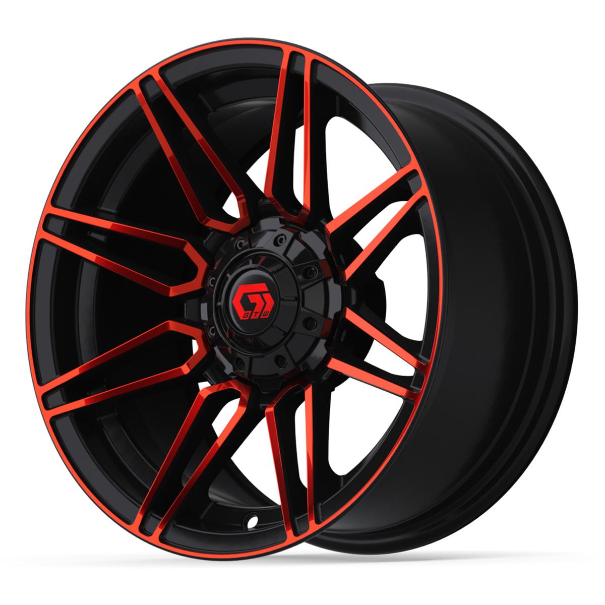 14&Prime; GTW&reg; Stealth Gloss Black with Red Face Wheel