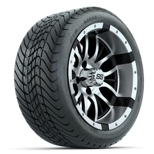 Set of (4) 14 in GTW Diesel Wheels with 225/30-14 Mamba Street Tires