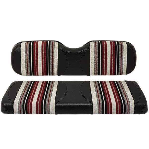 Red Dot Burgundy/Black/White Harmony Seat Covers for Yamaha G29 & Drive2