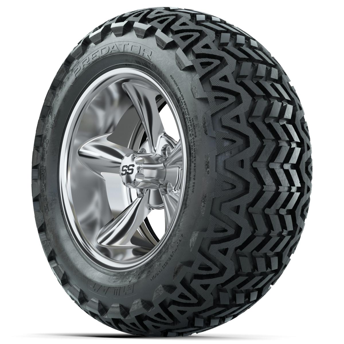 Set of (4) 14 in GTW Godfather Wheels with 23x10-14 GTW Predator All-Terrain Tires
