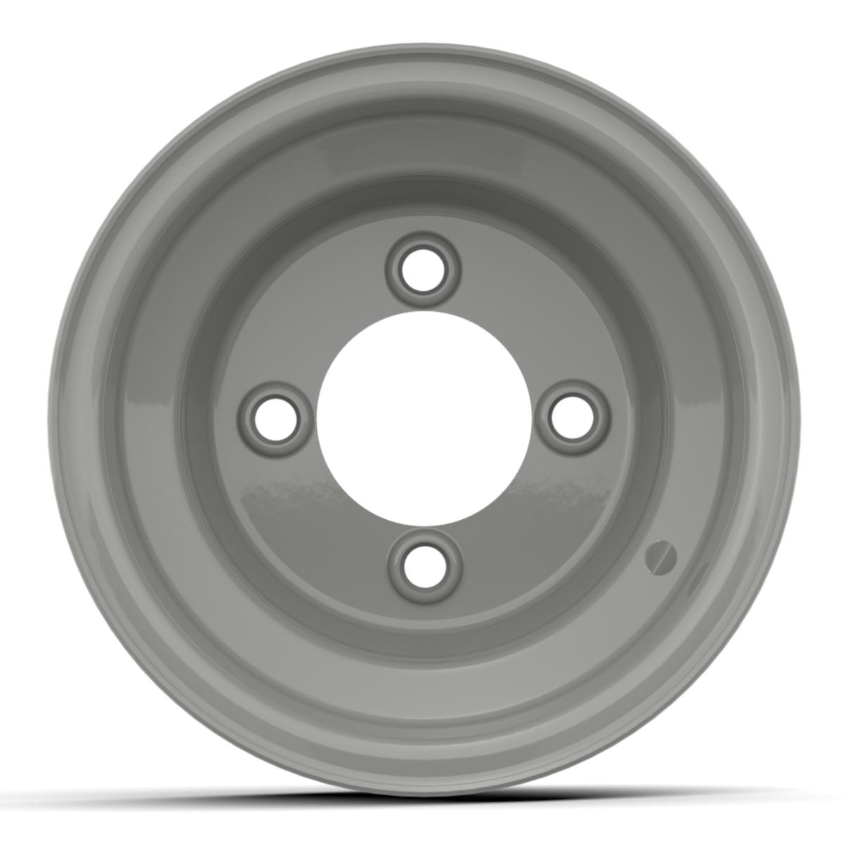 8&Prime; Club Car Grey Steel Wheel (Centered)
