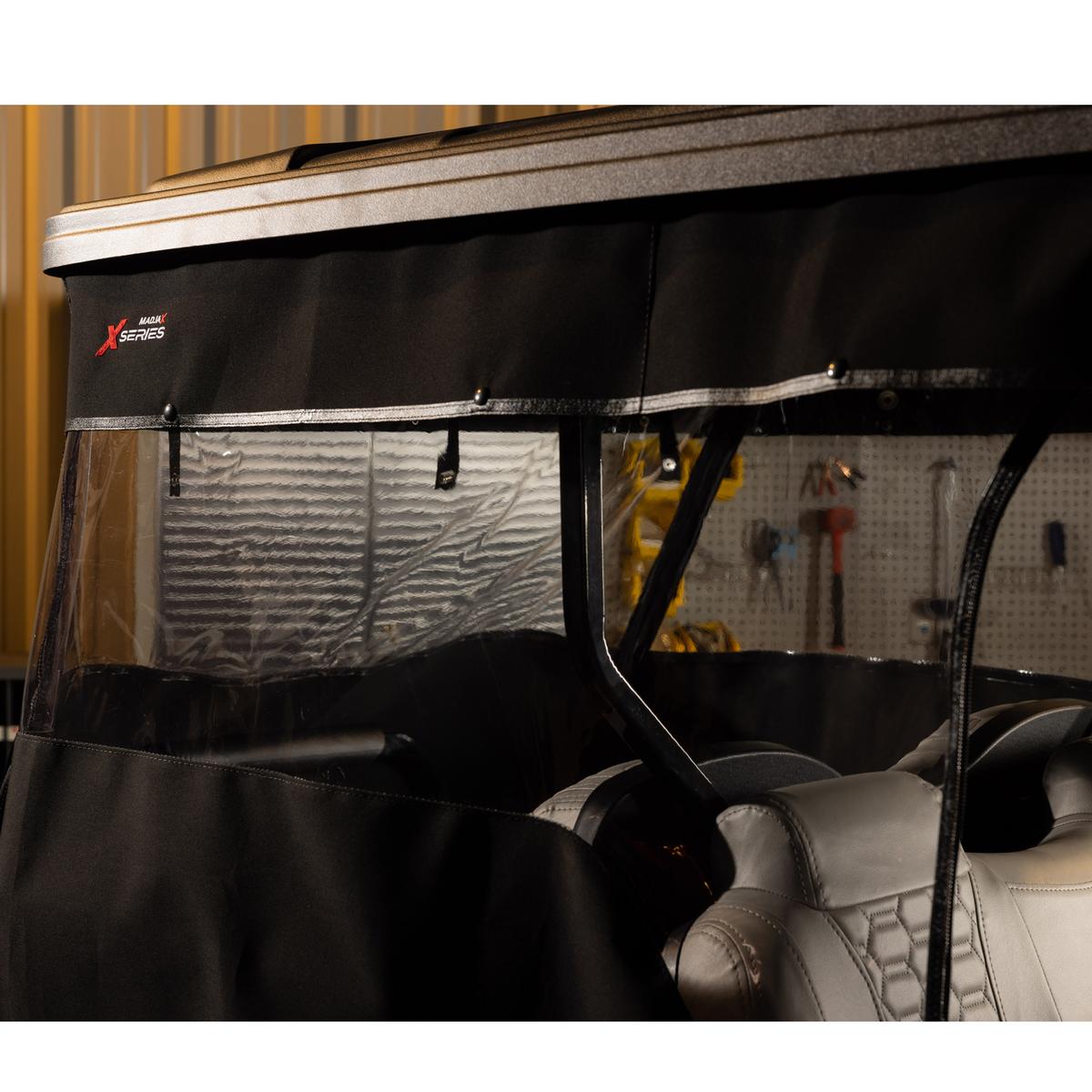 MadJax XSeries Storm 3-Sided Black Enclosure & Black Valance with XSeries Logo by RedDot