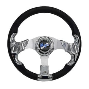 MadJax&reg; 13” Chrome Razor Steering Wheel