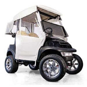 RedDot Club Car Precedent Straight Back w/ Hooks White 3-Sided Over-the-Top Enclosure (Years 2004-Up)