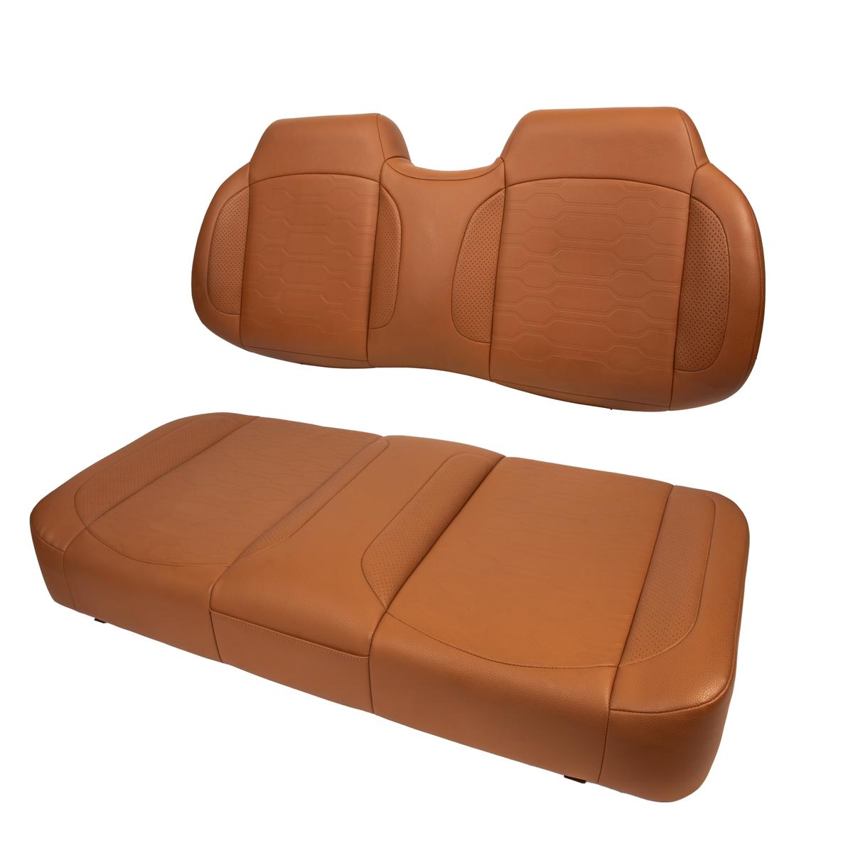 MadJax&reg; EZGO TXT/RXV/L4/S4 Caramel Brown Aspen Front Seat Cushions