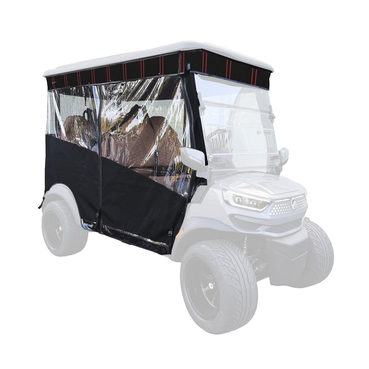 RedDot Black/Red Panther Single Track Enclosure for MadJax&reg; Ascent with 4-Forward Facing Seats