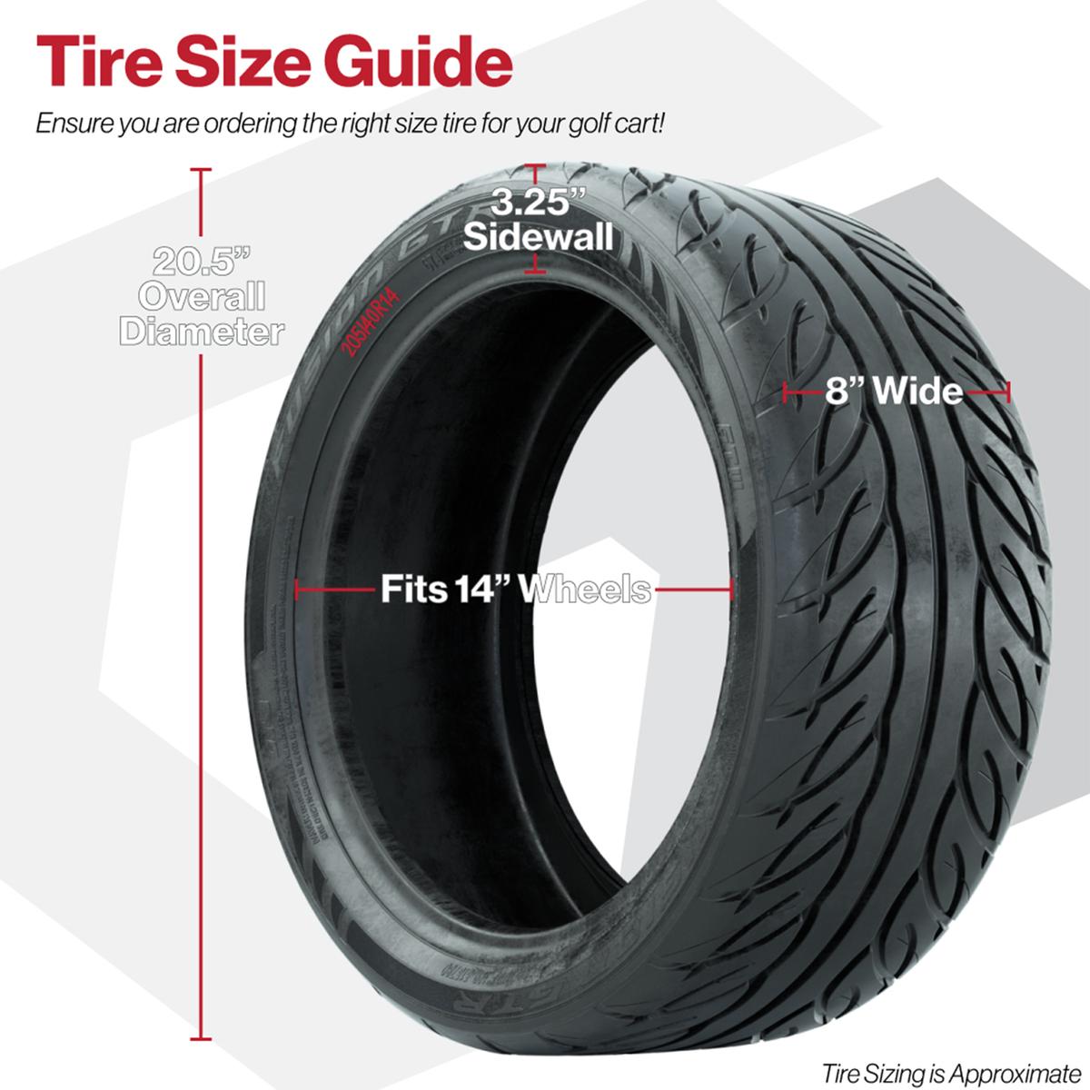 205/40-R14 GTW&reg; Fusion GTR Steel Belted Street Tire