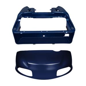 EZGO RXV Midnight Blue Metallic OEM-Style Front Cowl and Rear Body Kit (Years 2008-2023)